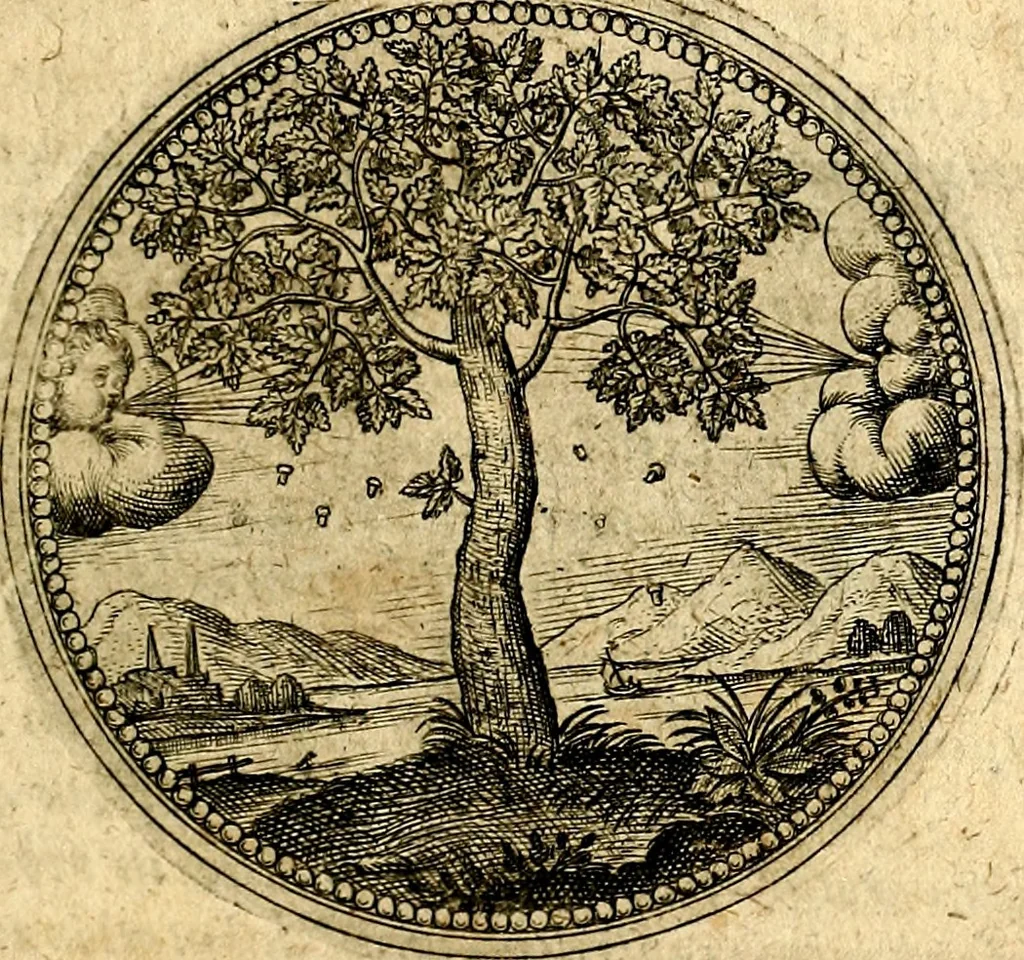 An illustration from Symbolor & emblematum ... centuria una [-quarta], 1661, leaf 38