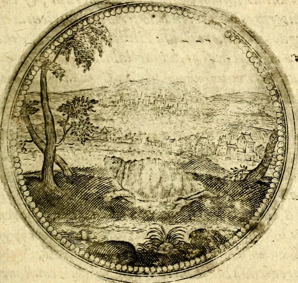 An illustration from Symbolor & emblematum ... centuria una [-quarta], 1661, leaf 388