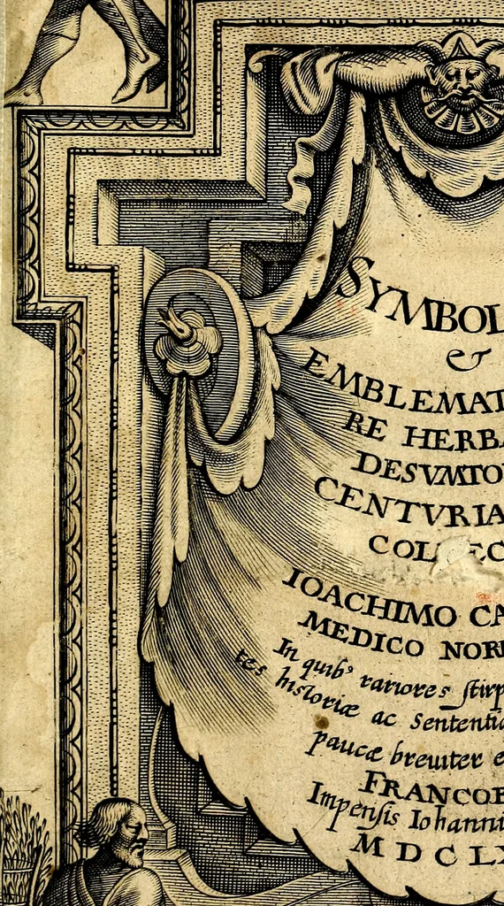 An illustration from Symbolor & emblematum ... centuria una [-quarta], 1661, leaf 4