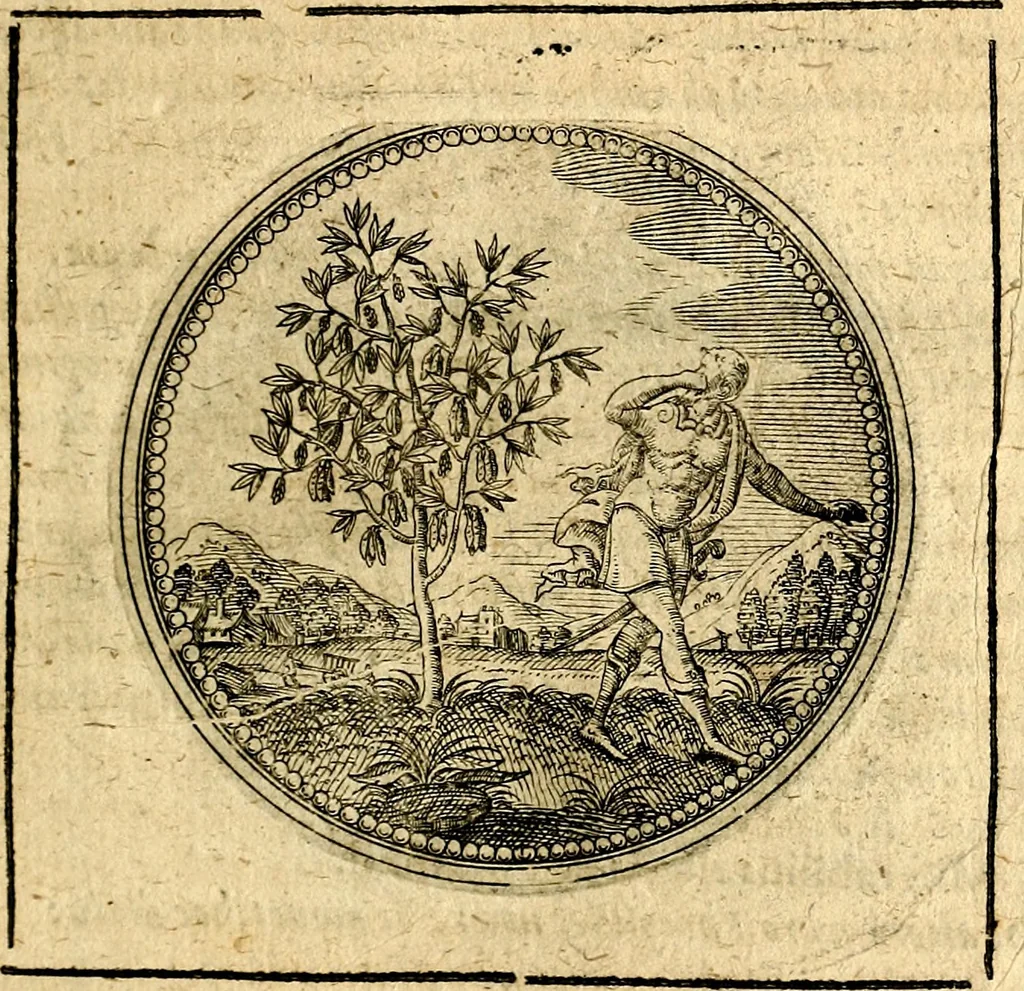An illustration from Symbolor & emblematum ... centuria una [-quarta], 1661, leaf 40