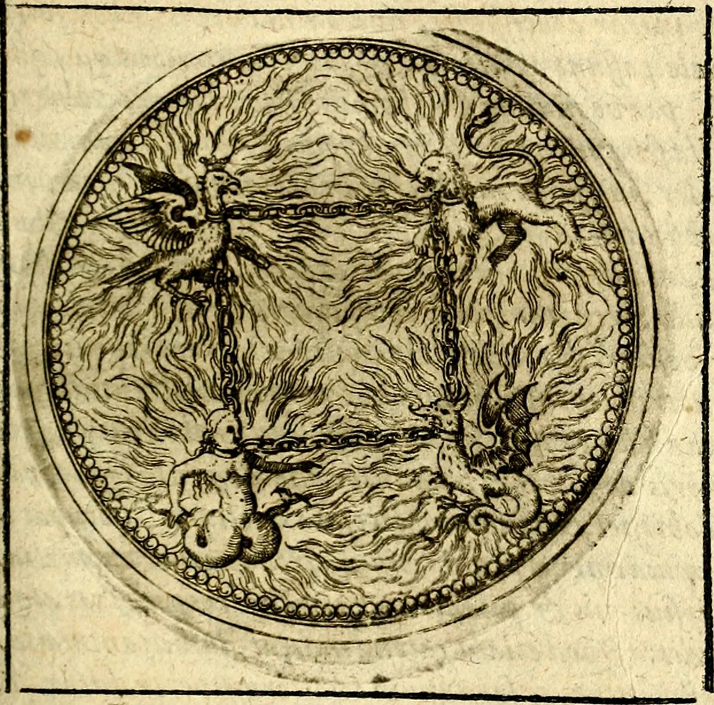 An illustration from Symbolor & emblematum ... centuria una [-quarta], 1661, leaf 406
