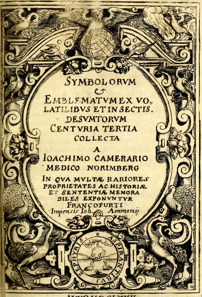 An illustration from Symbolor & emblematum ... centuria una [-quarta], 1661, leaf 412