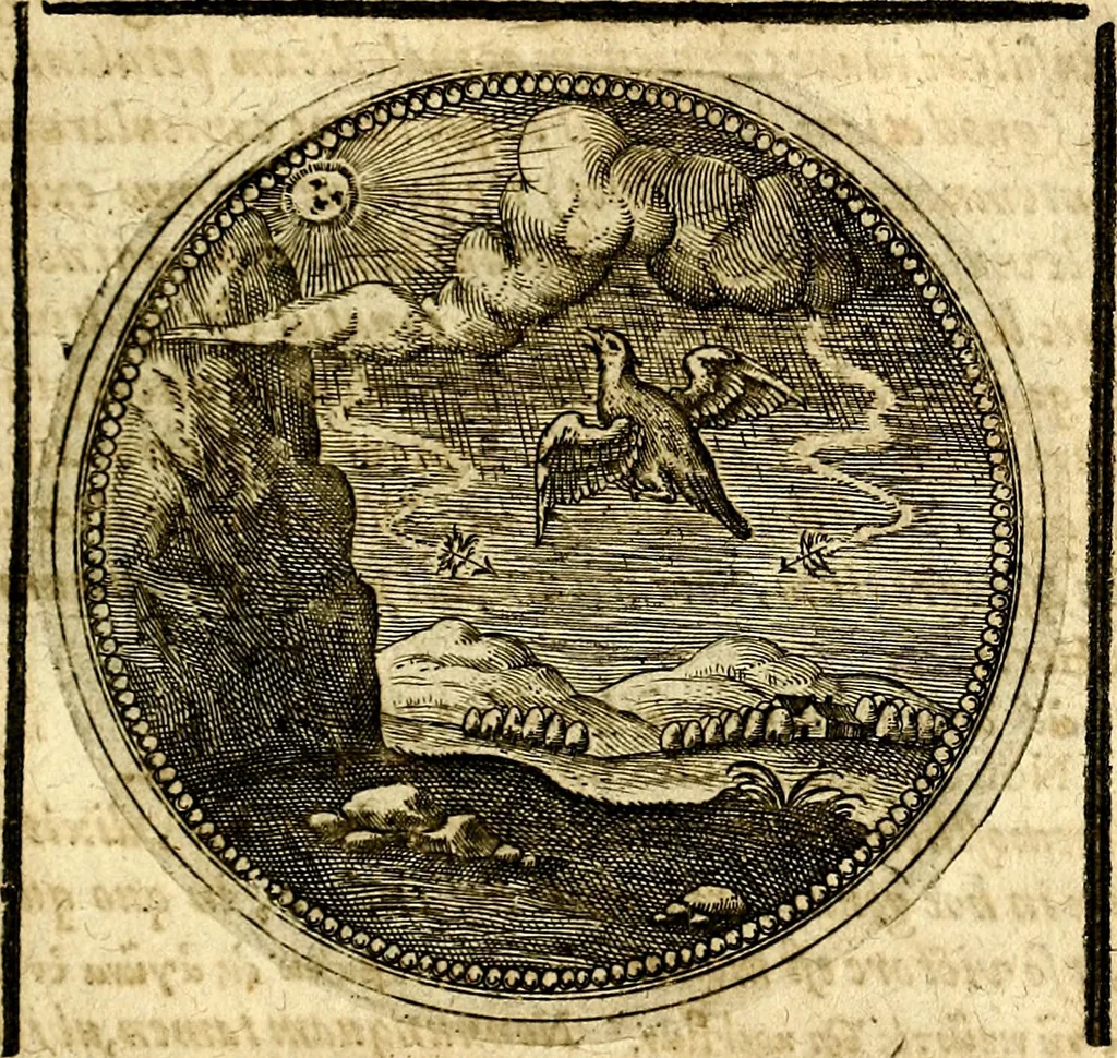 An illustration from Symbolor & emblematum ... centuria una [-quarta], 1661, leaf 422