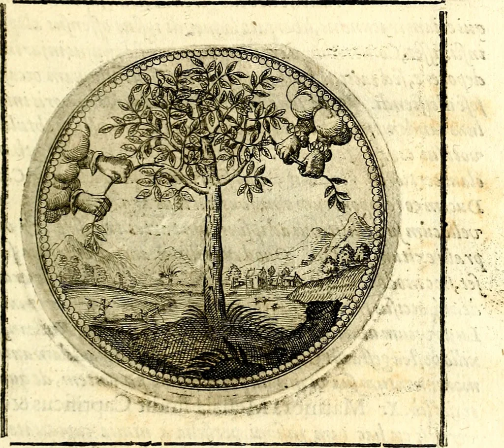 An illustration from Symbolor & emblematum ... centuria una [-quarta], 1661, leaf 44
