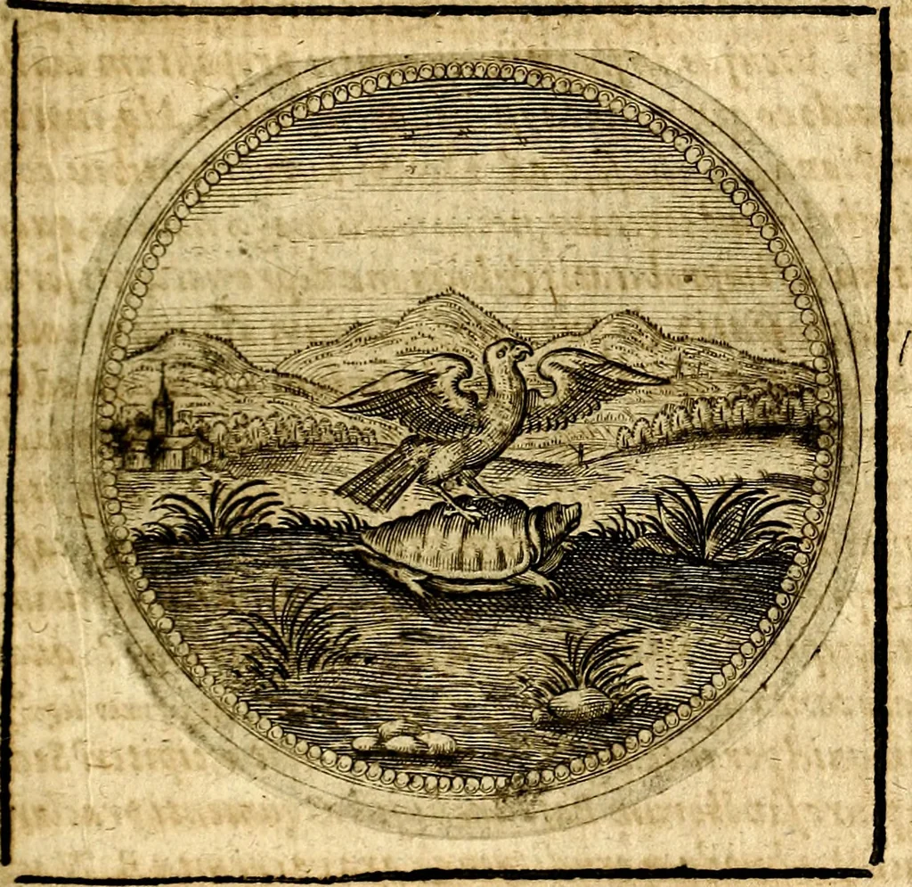 An illustration from Symbolor & emblematum ... centuria una [-quarta], 1661, leaf 480