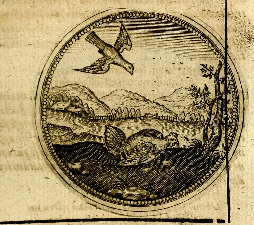 An illustration from Symbolor & emblematum ... centuria una [-quarta], 1661, leaf 518