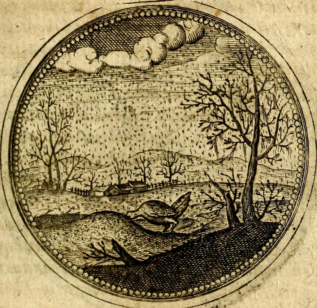 An illustration from Symbolor & emblematum ... centuria una [-quarta], 1661, leaf 520