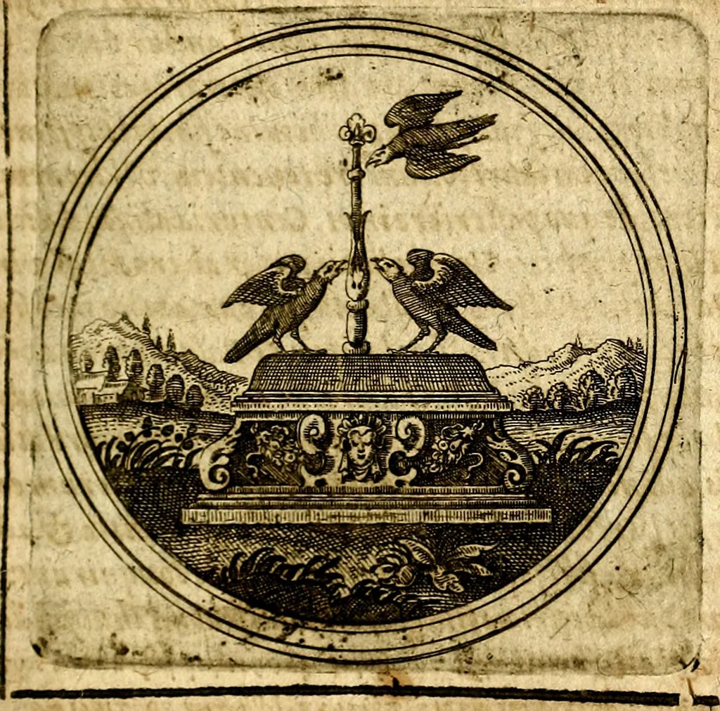 An illustration from Symbolor & emblematum ... centuria una [-quarta], 1661, leaf 528