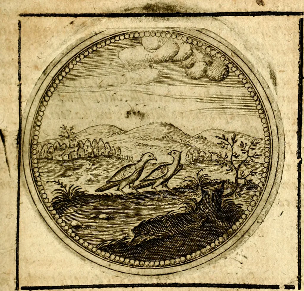 An illustration from Symbolor & emblematum ... centuria una [-quarta], 1661, leaf 540