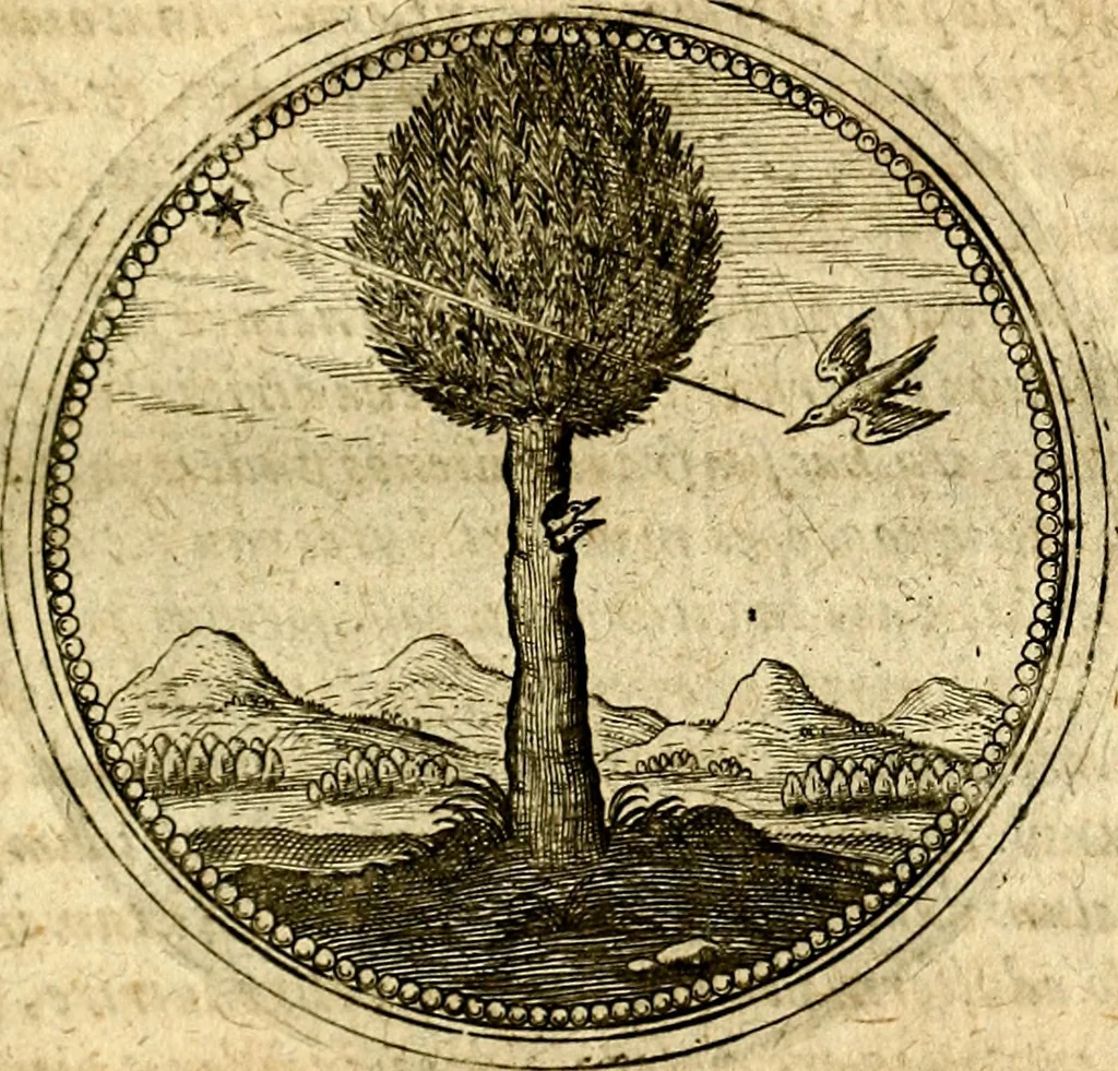 An illustration from Symbolor & emblematum ... centuria una [-quarta], 1661, leaf 548