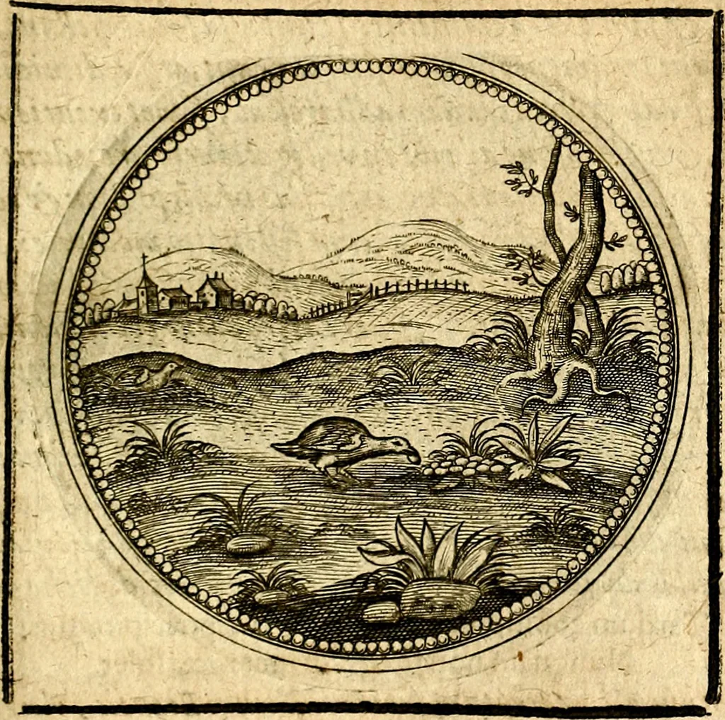 An illustration from Symbolor & emblematum ... centuria una [-quarta], 1661, leaf 550