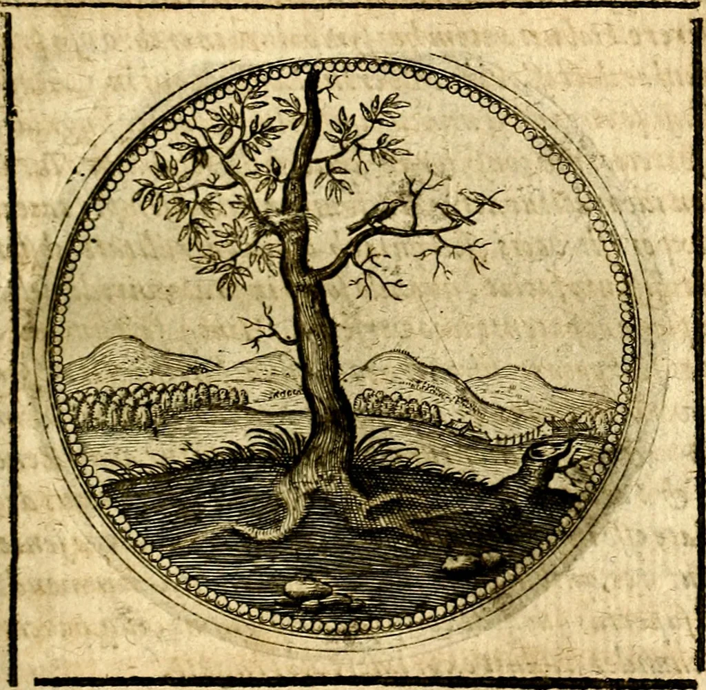 An illustration from Symbolor & emblematum ... centuria una [-quarta], 1661, leaf 554