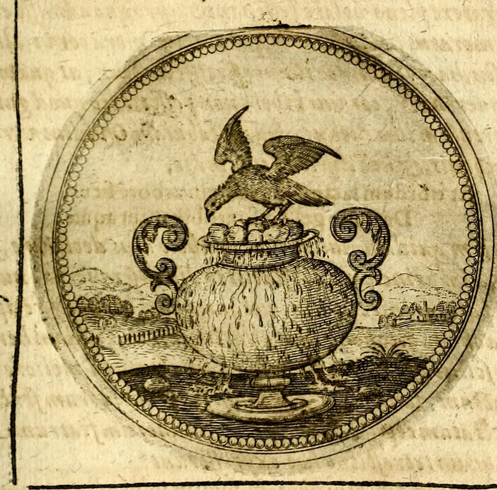 An illustration from Symbolor & emblematum ... centuria una [-quarta], 1661, leaf 572