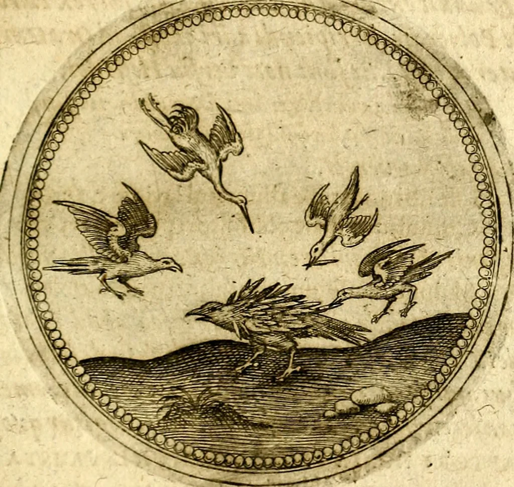 An illustration from Symbolor & emblematum ... centuria una [-quarta], 1661, leaf 576