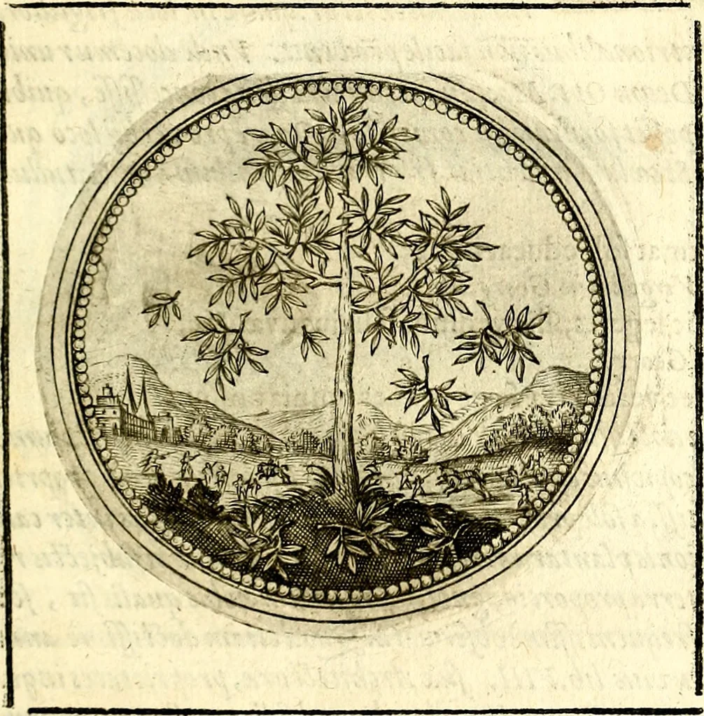 An illustration from Symbolor & emblematum ... centuria una [-quarta], 1661, leaf 58
