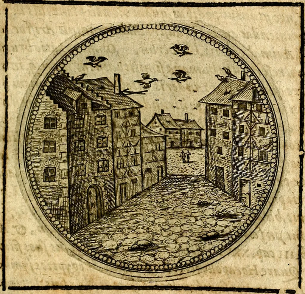 An illustration from Symbolor & emblematum ... centuria una [-quarta], 1661, leaf 582