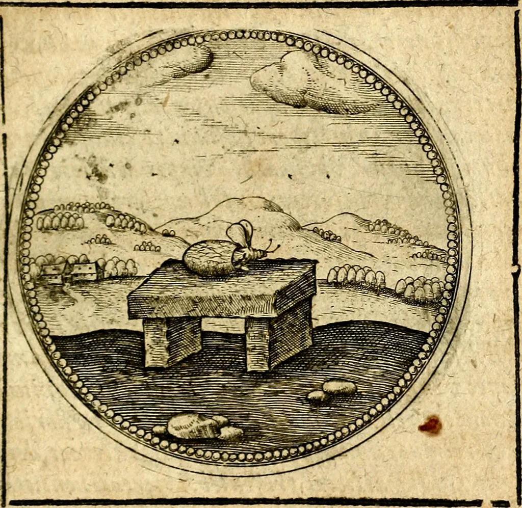 An illustration from Symbolor & emblematum ... centuria una [-quarta], 1661, leaf 604