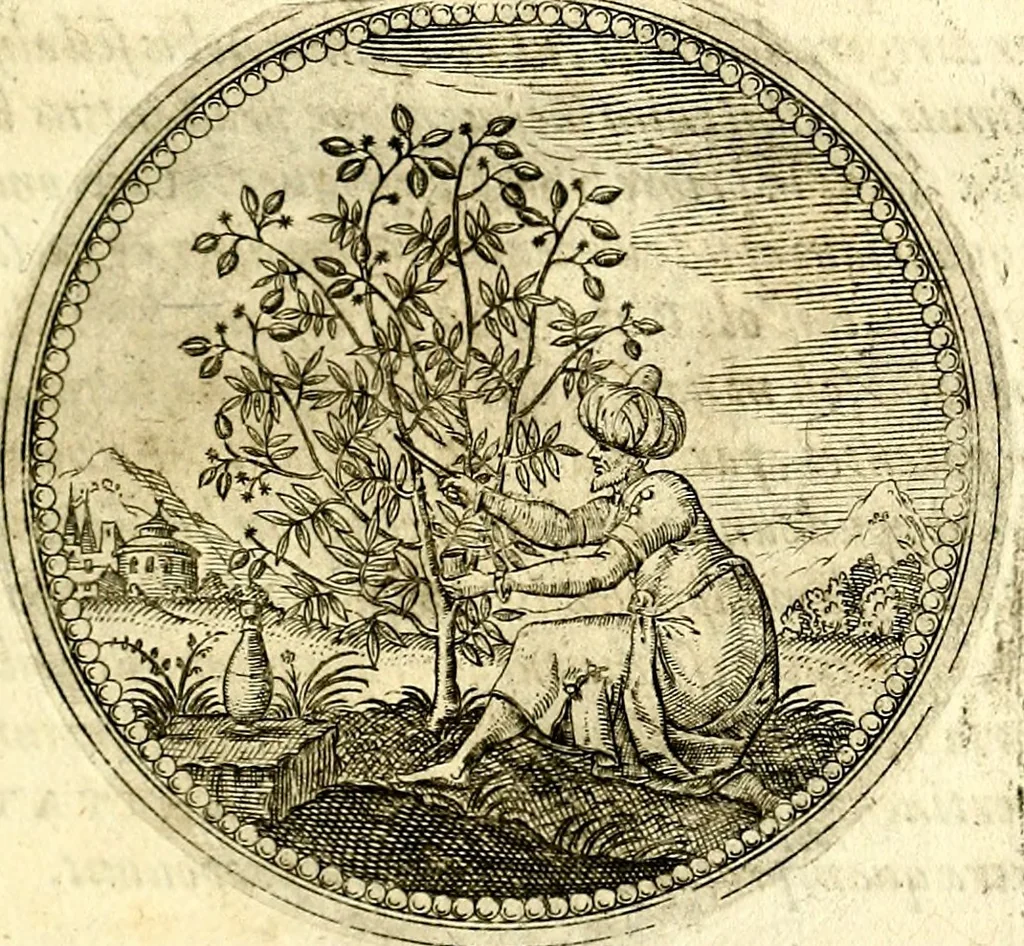 An illustration from Symbolor & emblematum ... centuria una [-quarta], 1661, leaf 74
