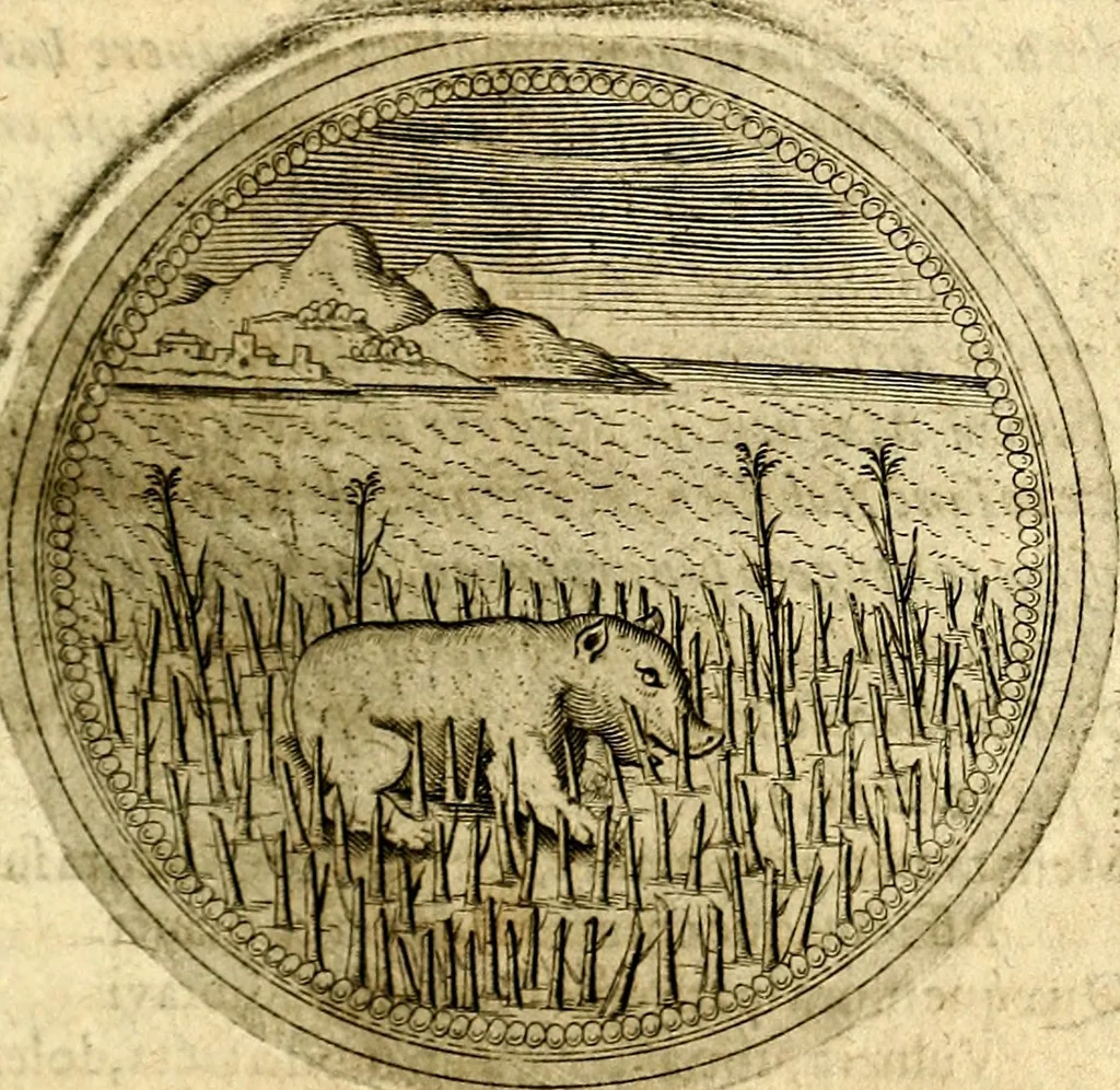 An illustration from Symbolor & emblematum ... centuria una [-quarta], 1661, leaf 754