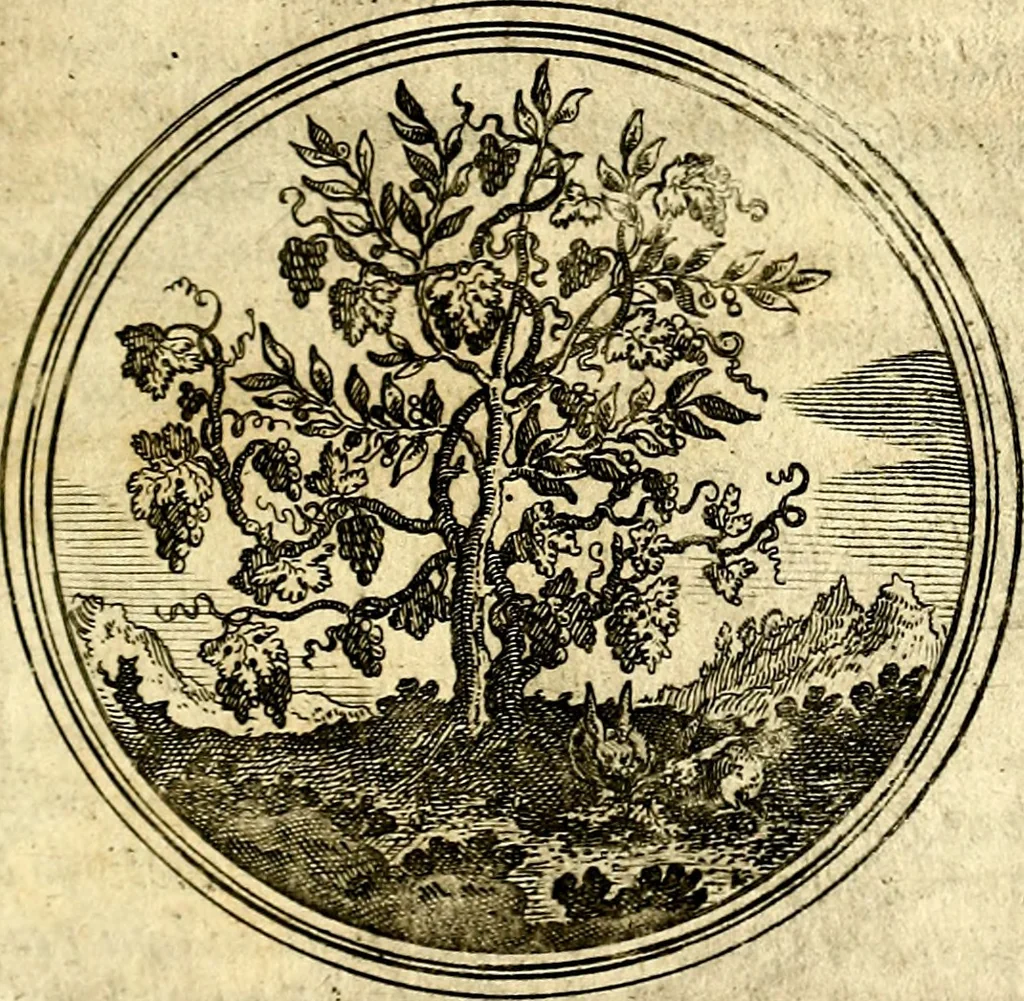An illustration from Symbolor & emblematum ... centuria una [-quarta], 1661, leaf 76