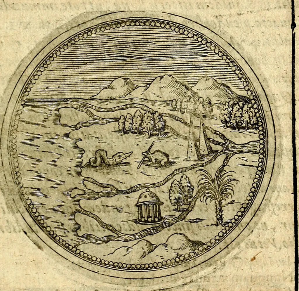 An illustration from Symbolor & emblematum ... centuria una [-quarta], 1661, leaf 768