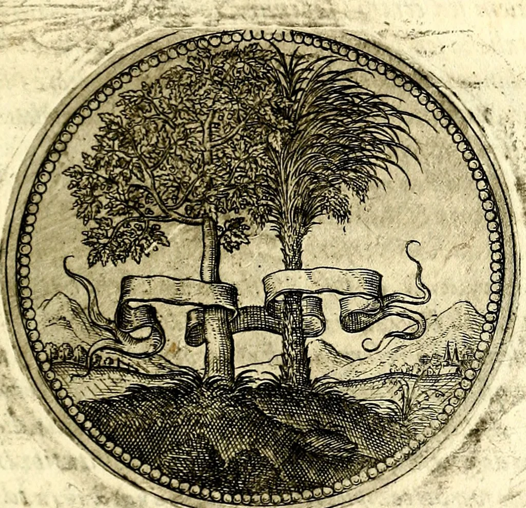 An illustration from Symbolor & emblematum ... centuria una [-quarta], 1661, leaf 82