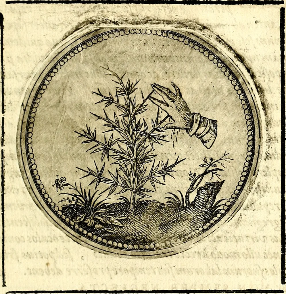 An illustration from Symbolor & emblematum ... centuria una [-quarta], 1661, leaf 84