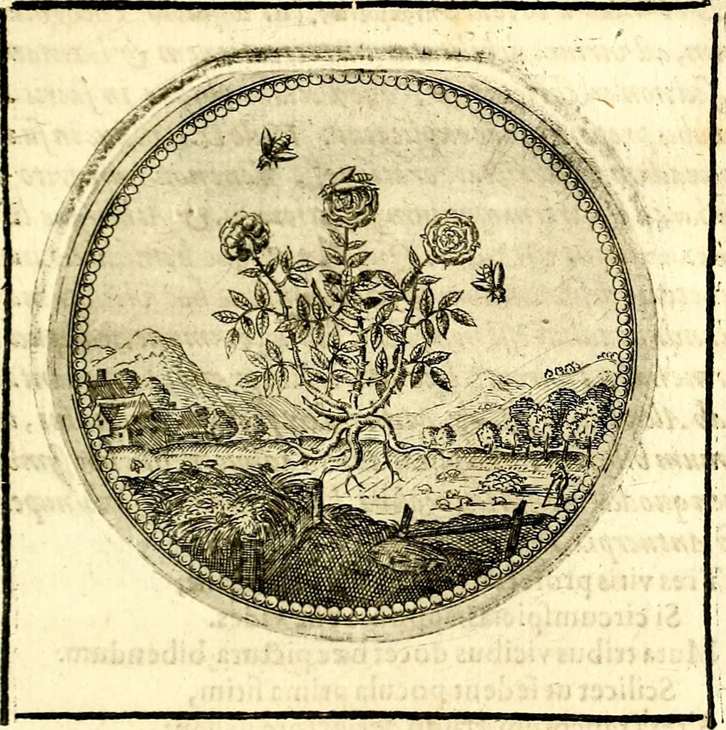 An illustration from Symbolor & emblematum ... centuria una [-quarta], 1661, leaf 94