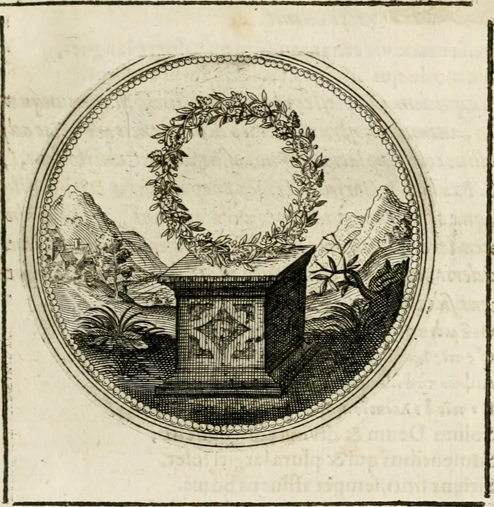 An illustration from Symboloru[m] & emblematum ex re herbaria desumtorum centuria vna[-quarta] collecta, 1654, leaf 106