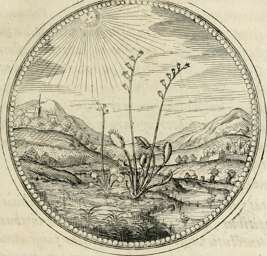 An illustration from Symboloru[m] & emblematum ex re herbaria desumtorum centuria vna[-quarta] collecta, 1654, leaf 126