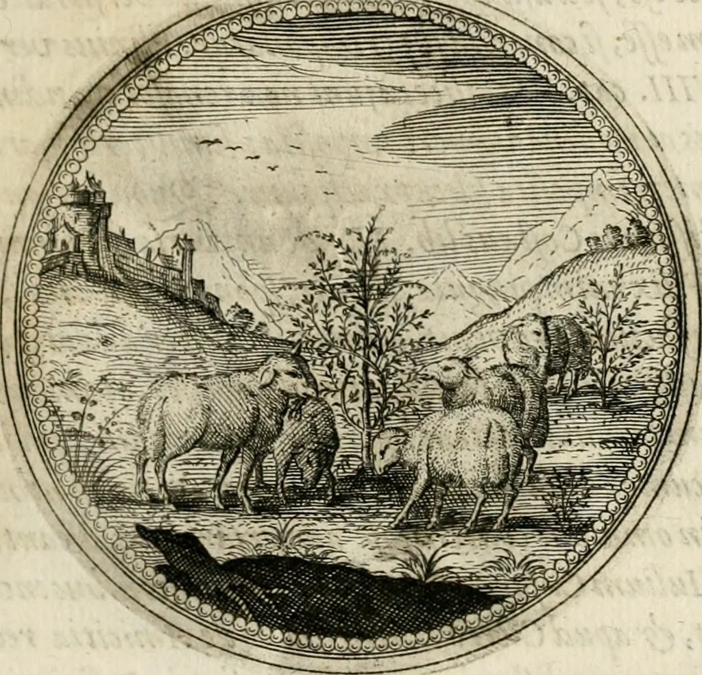 An illustration from Symboloru[m] & emblematum ex re herbaria desumtorum centuria vna[-quarta] collecta, 1654, leaf 168