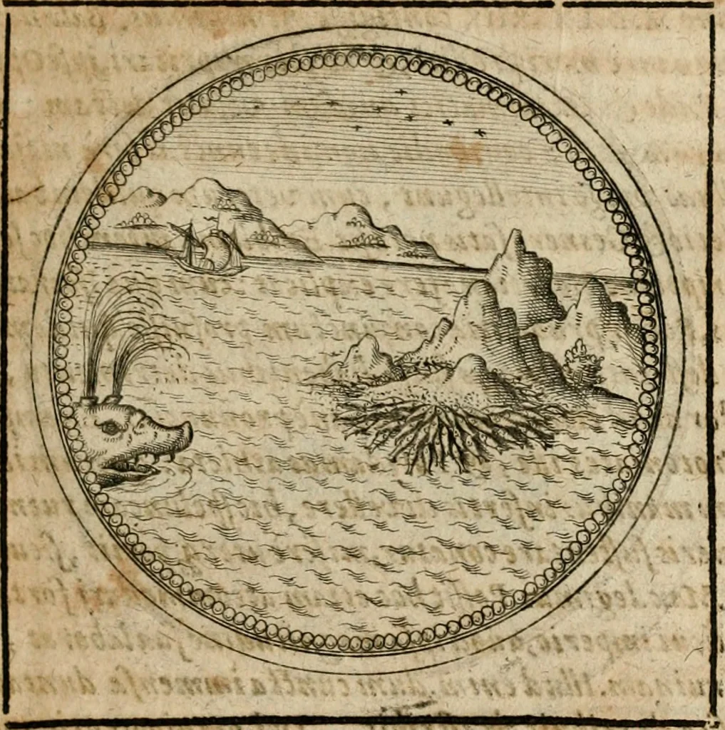 An illustration from Symboloru[m] & emblematum ex re herbaria desumtorum centuria vna[-quarta] collecta, 1654, leaf 220