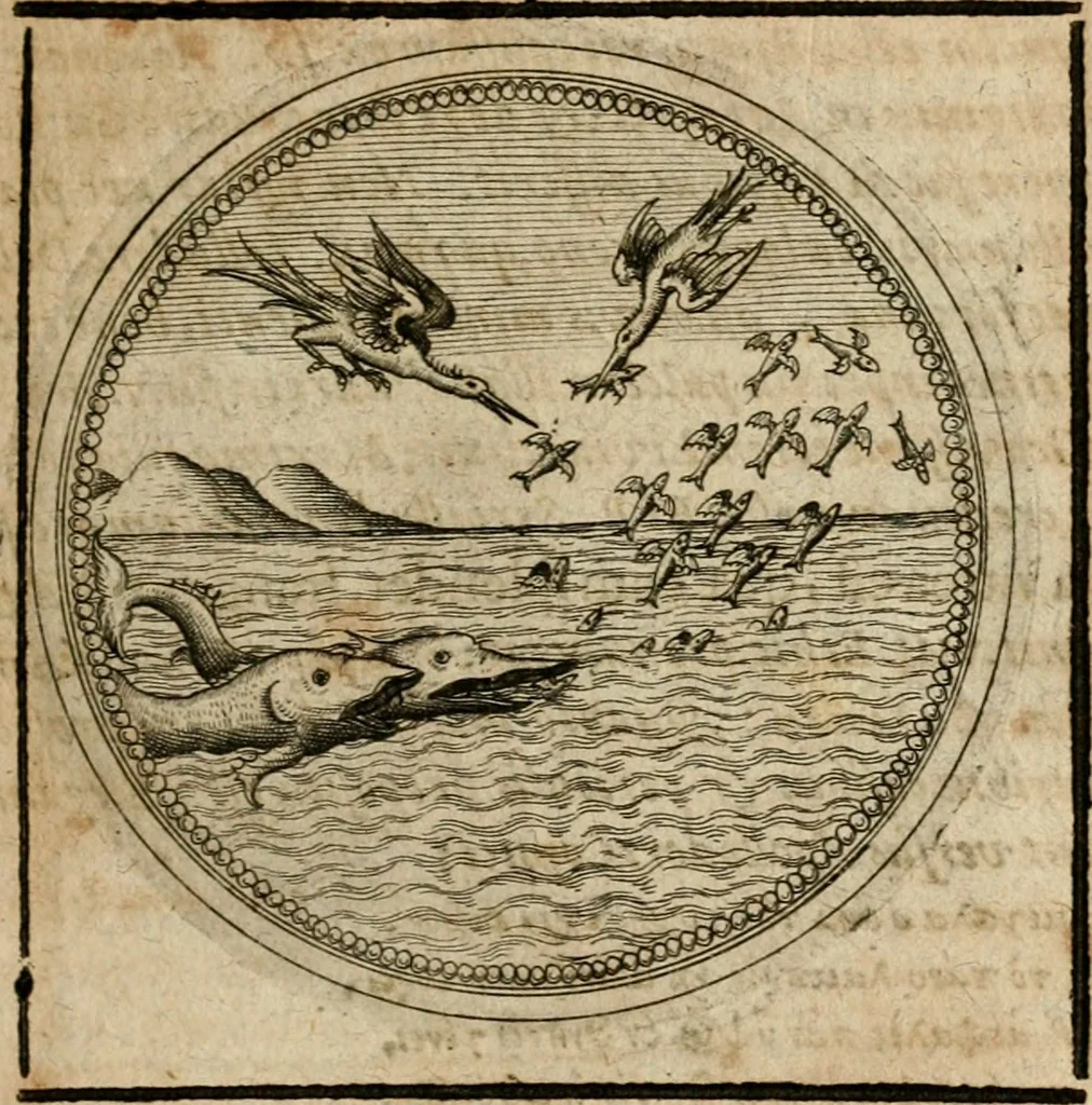 An illustration from Symboloru[m] & emblematum ex re herbaria desumtorum centuria vna[-quarta] collecta, 1654, leaf 224