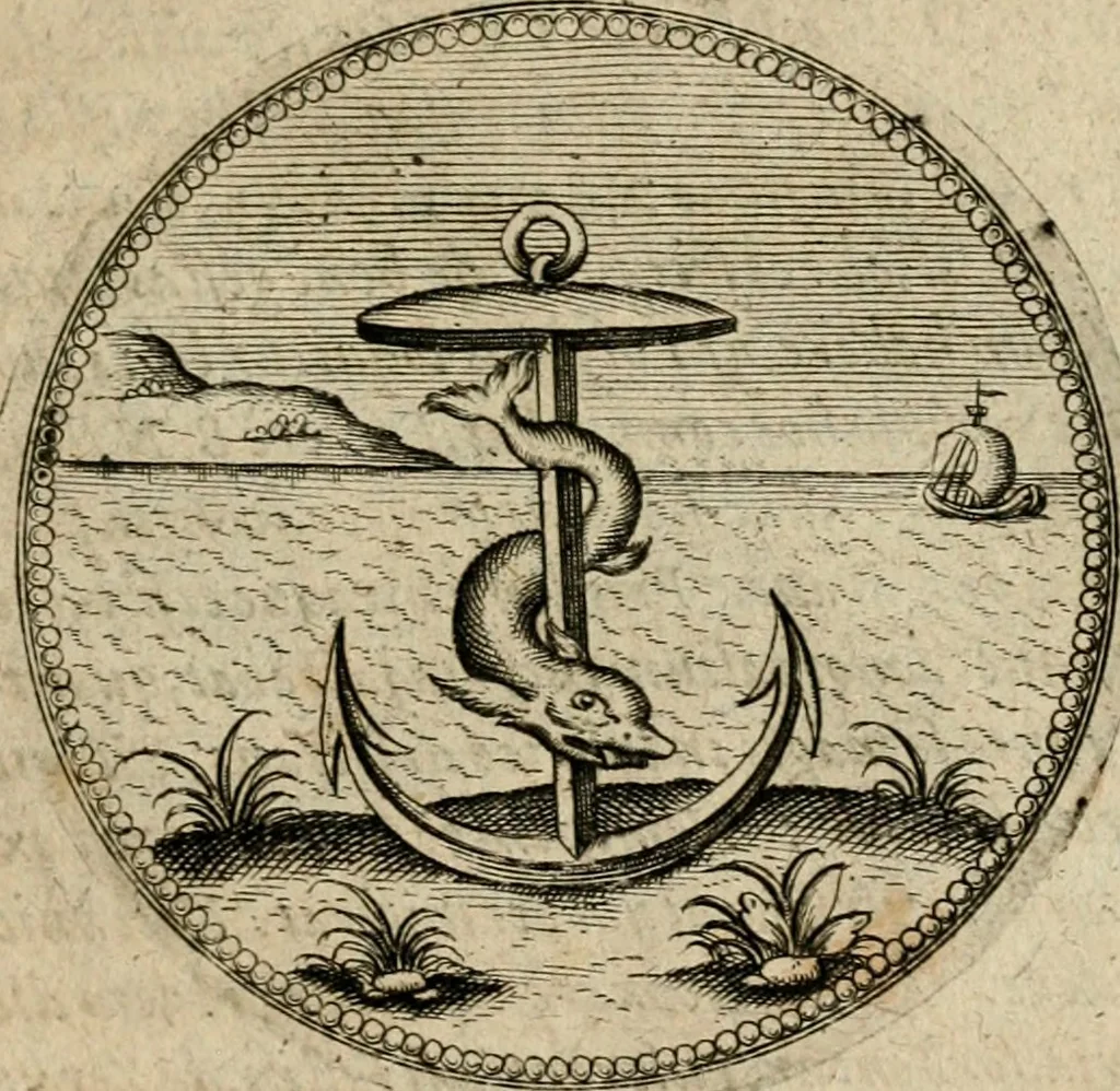 An illustration from Symboloru[m] & emblematum ex re herbaria desumtorum centuria vna[-quarta] collecta, 1654, leaf 230