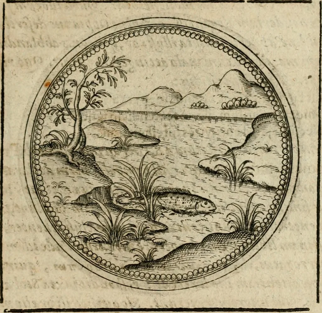 An illustration from Symboloru[m] & emblematum ex re herbaria desumtorum centuria vna[-quarta] collecta, 1654, leaf 252