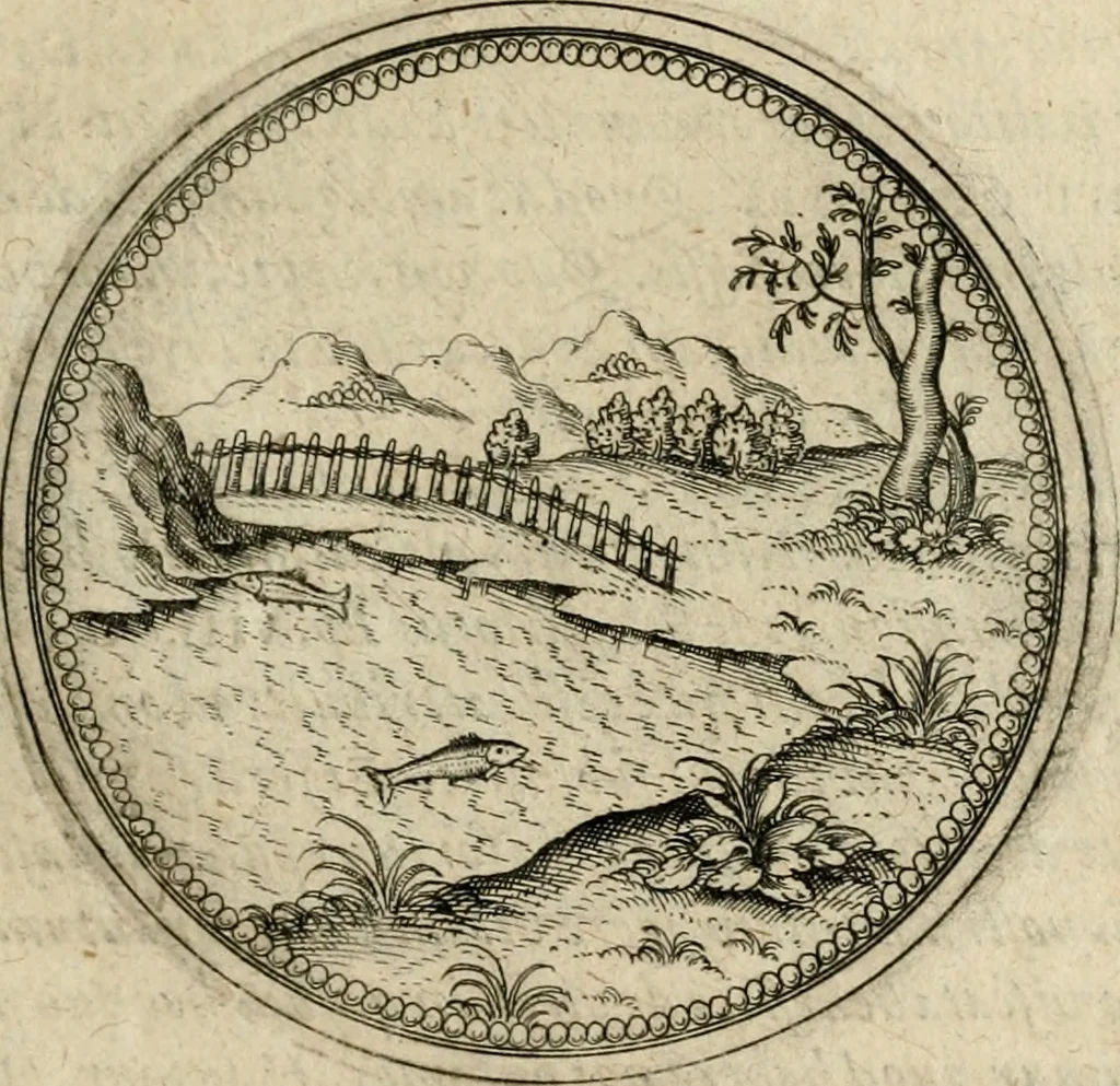 An illustration from Symboloru[m] & emblematum ex re herbaria desumtorum centuria vna[-quarta] collecta, 1654, leaf 268