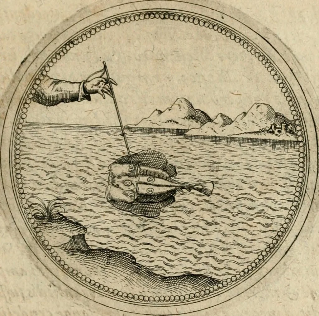 An illustration from Symboloru[m] & emblematum ex re herbaria desumtorum centuria vna[-quarta] collecta, 1654, leaf 292