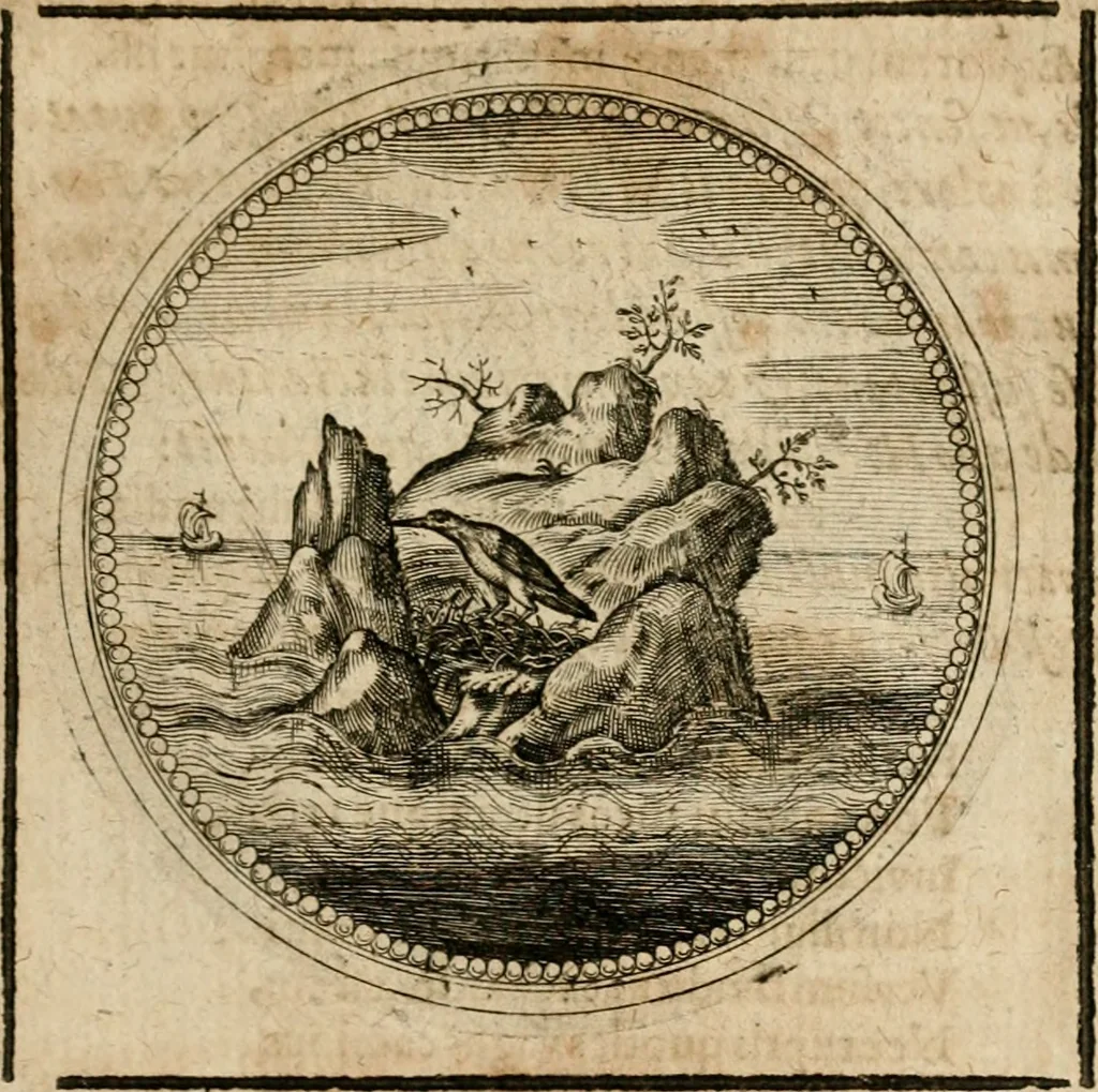 An illustration from Symboloru[m] & emblematum ex re herbaria desumtorum centuria vna[-quarta] collecta, 1654, leaf 324