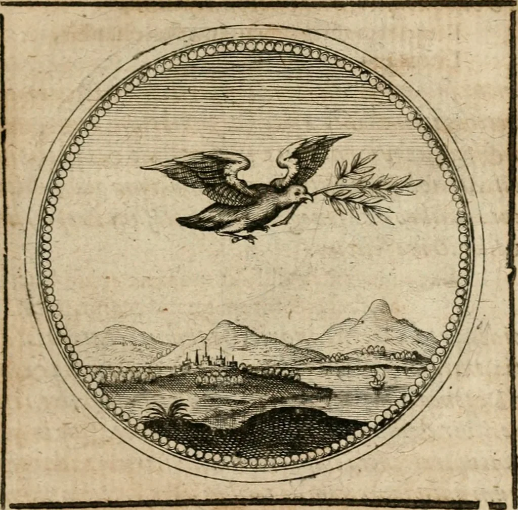 An illustration from Symboloru[m] & emblematum ex re herbaria desumtorum centuria vna[-quarta] collecta, 1654, leaf 332