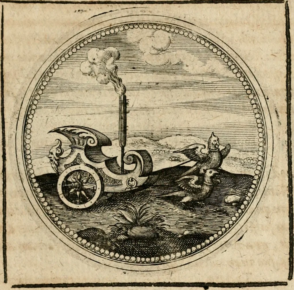 An illustration from Symboloru[m] & emblematum ex re herbaria desumtorum centuria vna[-quarta] collecta, 1654, leaf 334