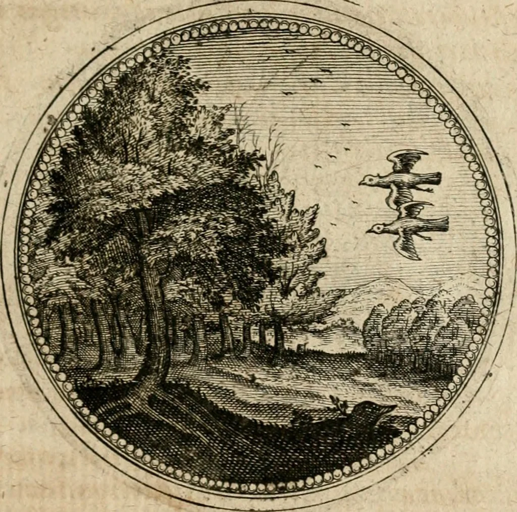 An illustration from Symboloru[m] & emblematum ex re herbaria desumtorum centuria vna[-quarta] collecta, 1654, leaf 336