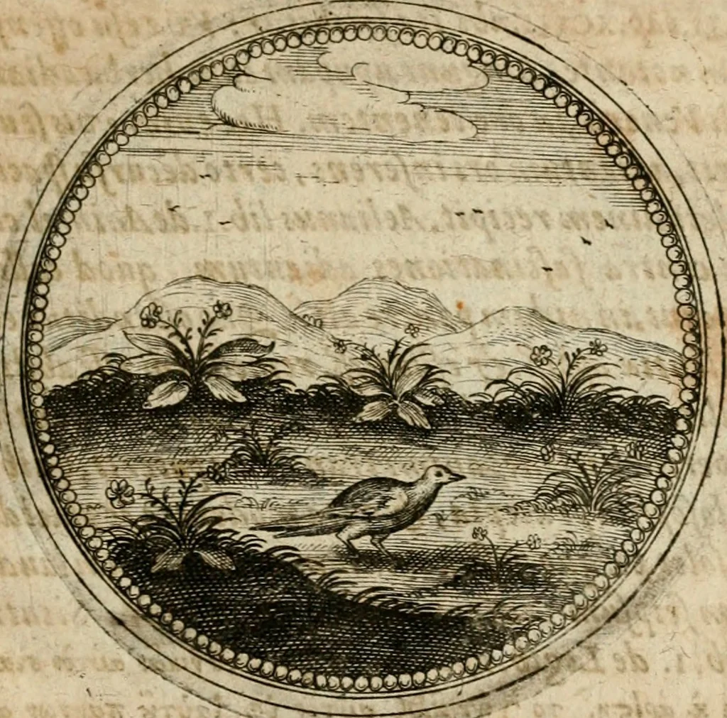 An illustration from Symboloru[m] & emblematum ex re herbaria desumtorum centuria vna[-quarta] collecta, 1654, leaf 356