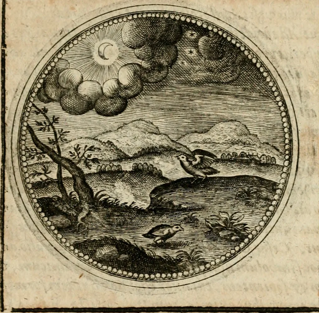 An illustration from Symboloru[m] & emblematum ex re herbaria desumtorum centuria vna[-quarta] collecta, 1654, leaf 362
