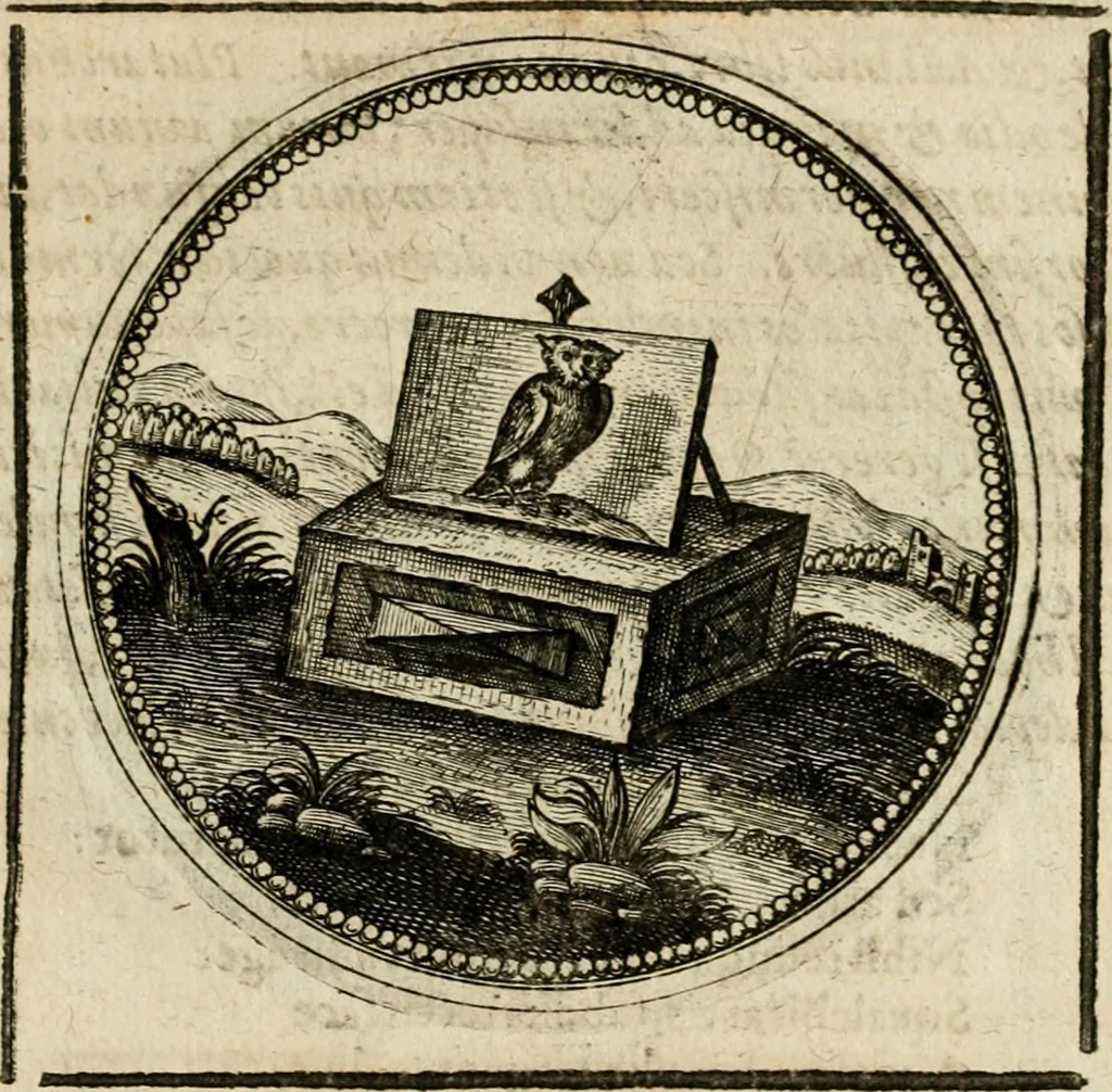 An illustration from Symboloru[m] & emblematum ex re herbaria desumtorum centuria vna[-quarta] collecta, 1654, leaf 368
