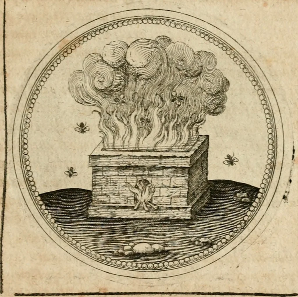 An illustration from Symboloru[m] & emblematum ex re herbaria desumtorum centuria vna[-quarta] collecta, 1654, leaf 400