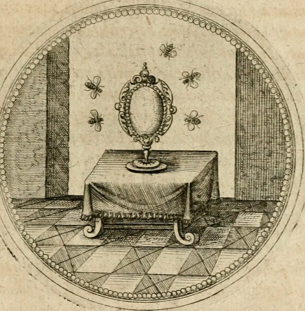 An illustration from Symboloru[m] & emblematum ex re herbaria desumtorum centuria vna[-quarta] collecta, 1654, leaf 410