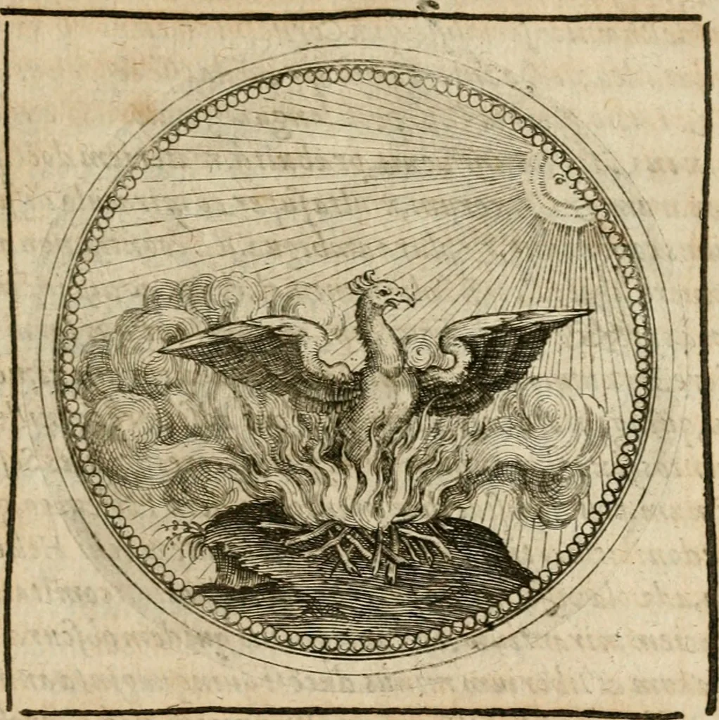 An illustration from Symboloru[m] & emblematum ex re herbaria desumtorum centuria vna[-quarta] collecta, 1654, leaf 414