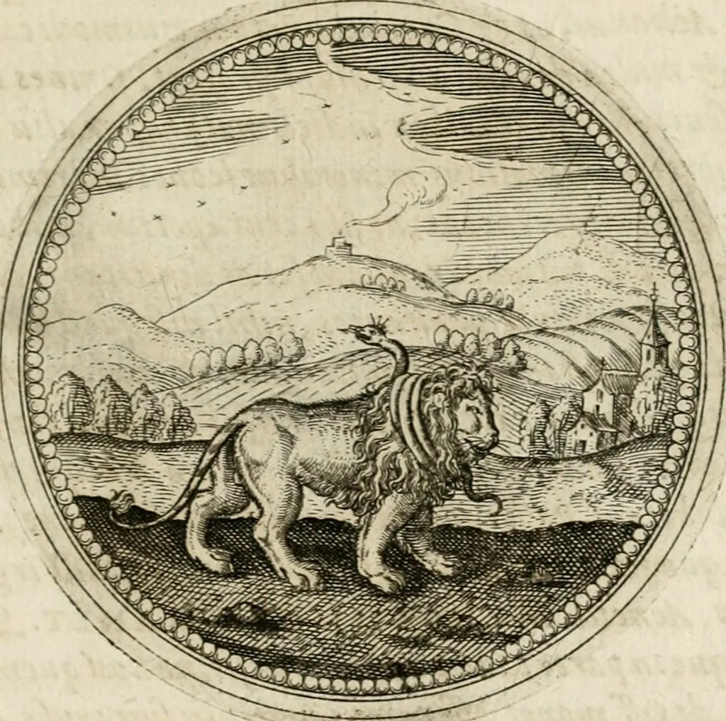 An illustration from Symboloru[m] & emblematum ex re herbaria desumtorum centuria vna[-quarta] collecta, 1654, leaf 434