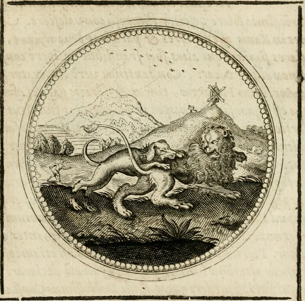 An illustration from Symboloru[m] & emblematum ex re herbaria desumtorum centuria vna[-quarta] collecta, 1654, leaf 436