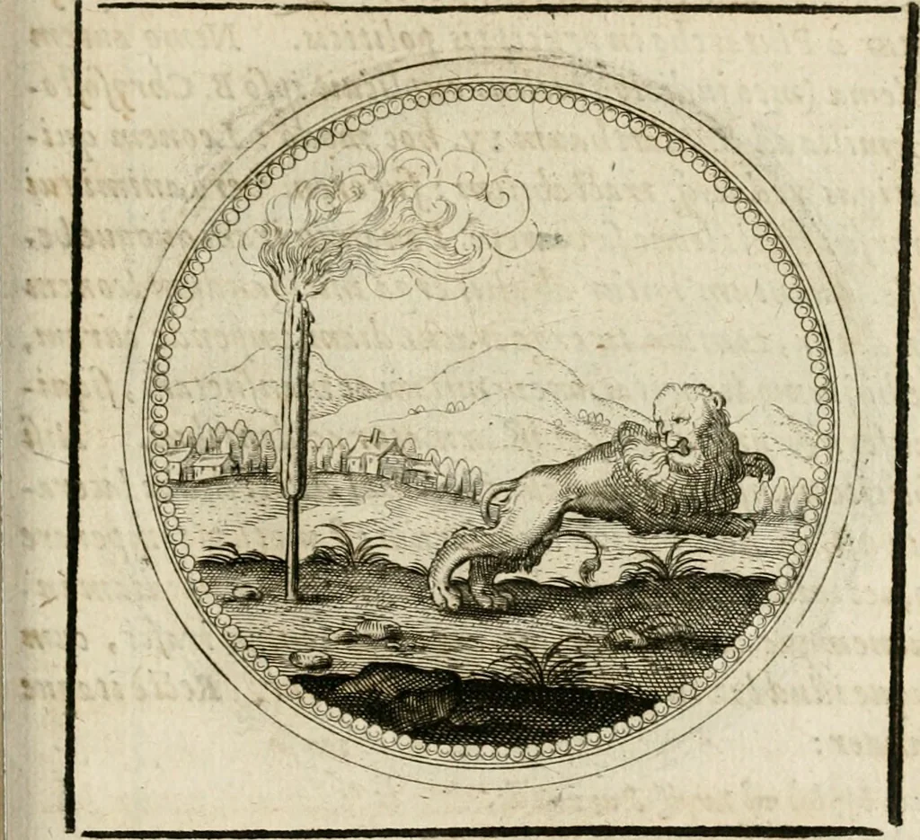 An illustration from Symboloru[m] & emblematum ex re herbaria desumtorum centuria vna[-quarta] collecta, 1654, leaf 440